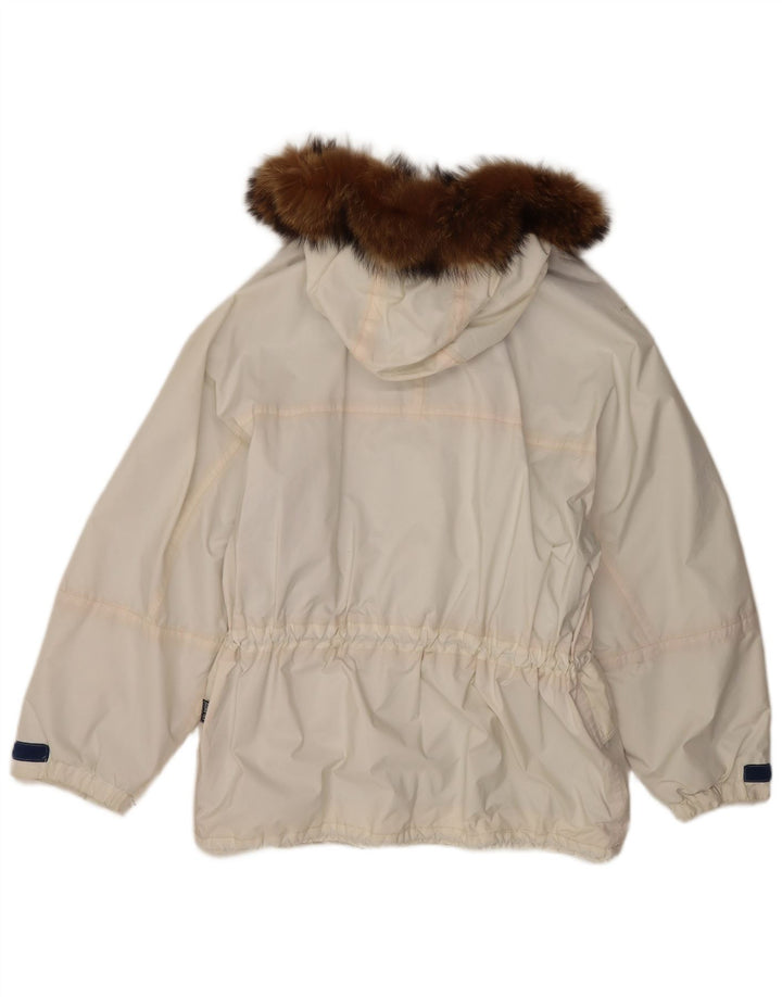 Ladakh Veste coupe-vent surdimensionnée à capuche pour femme EU 46 XL Polyester blanc