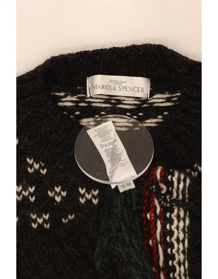 Marks & Spencer Pull à col rond St. Michael pour homme Noir XL