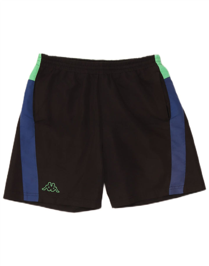 Kappa Short de Bain Homme Noir Moyen Polyester Colorblock