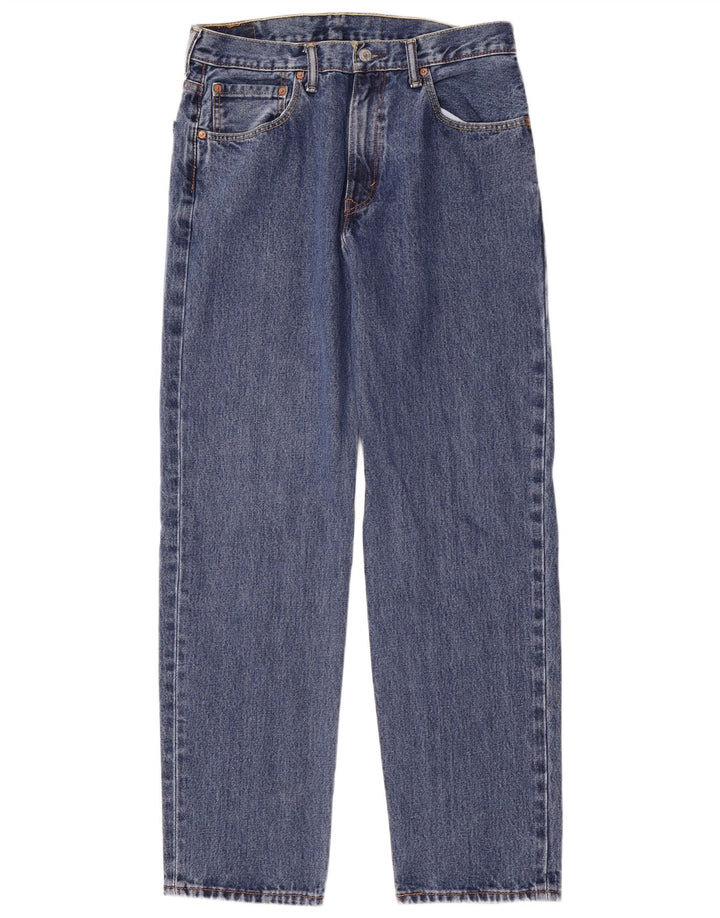 LEVI'S Jean droit 550 coupe décontractée homme W34 L34 bleu coton