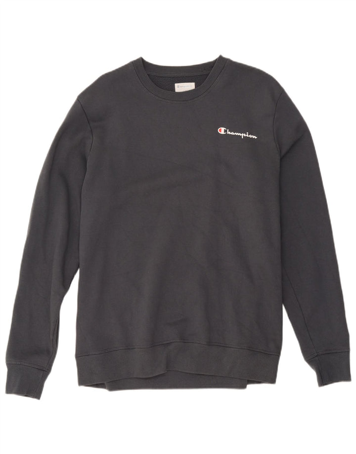 Champion Sweat-shirt pour homme en coton gris Taille L