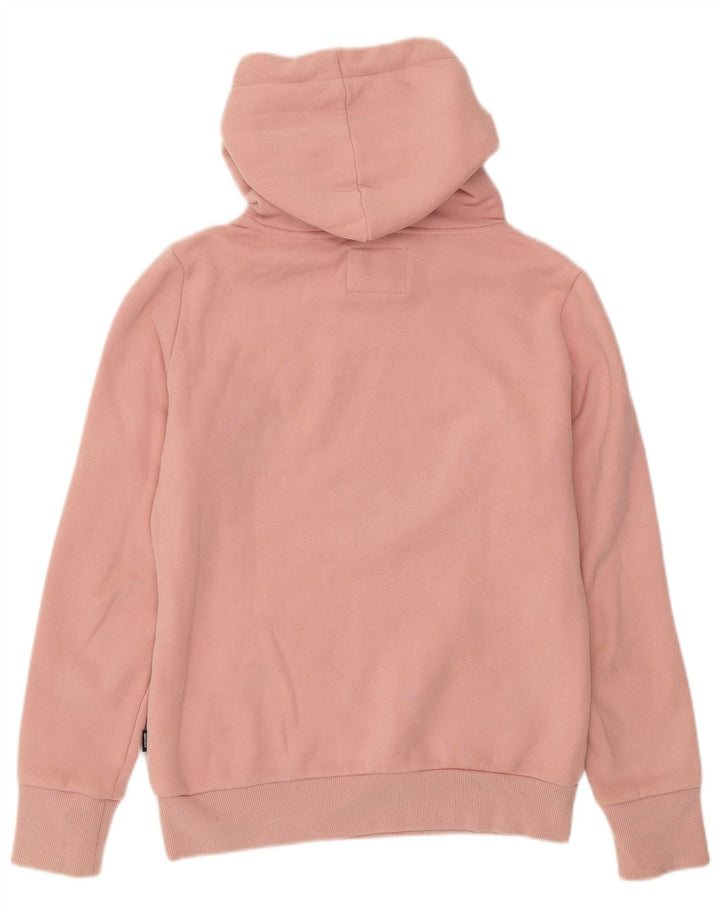 SUPERDRY Pull à capuche graphique pour femme UK 8 Small Rose Coton