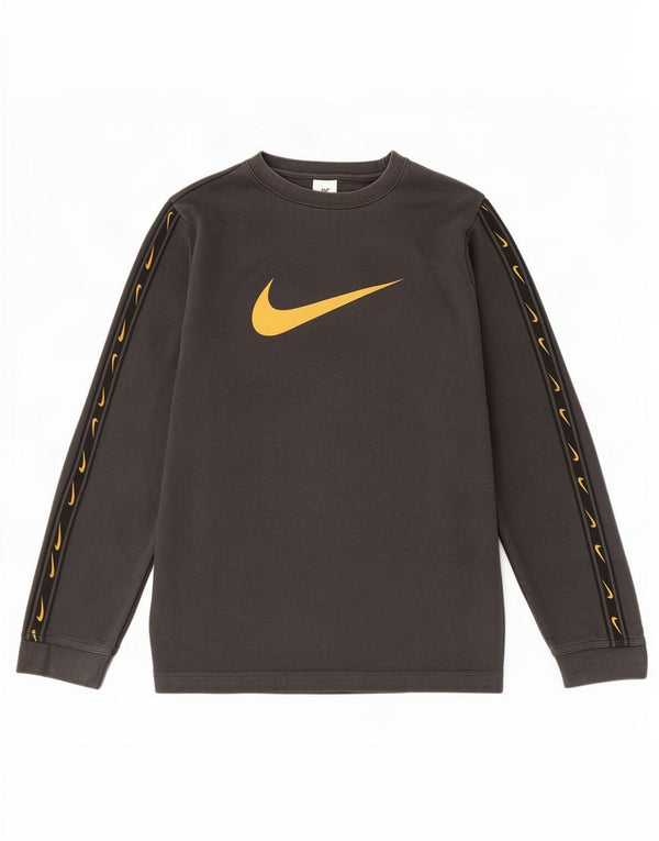 Nike Sweat-shirt graphique pour garçon 13-14 ans XL Noir Colorblock Coton