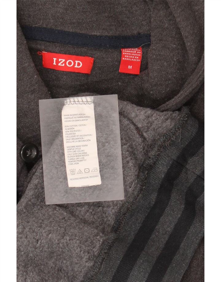 IZOD Pull Col Châle Homme Gris Moyen Coton