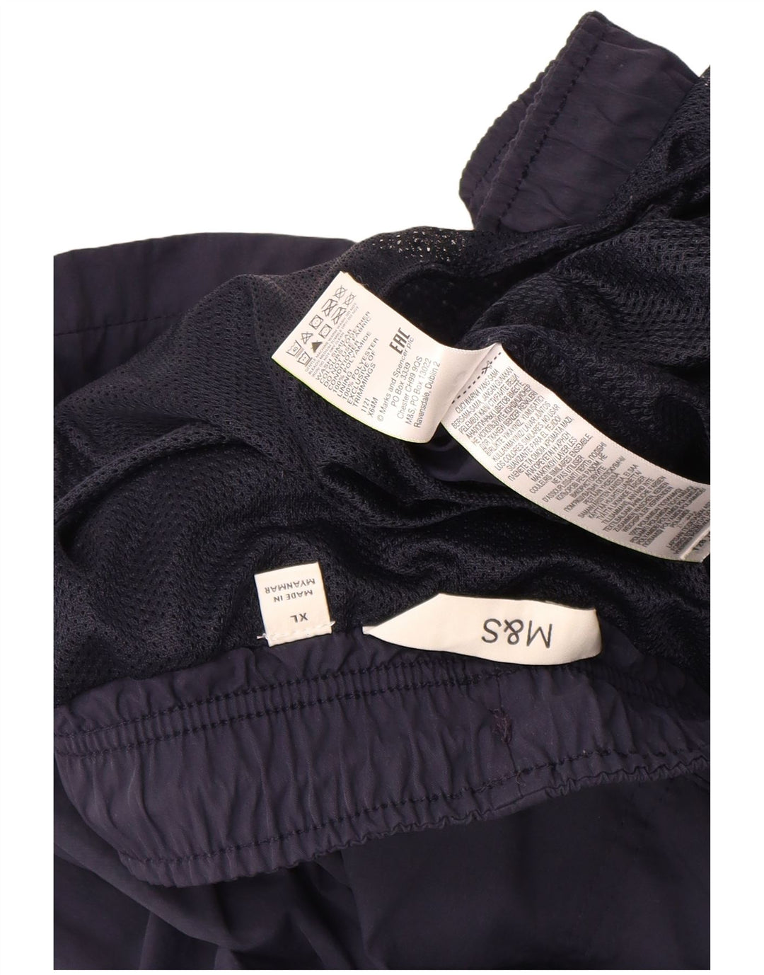 MARKS & SPENCER Short de Bain Homme XL Bleu Marine Polyamide