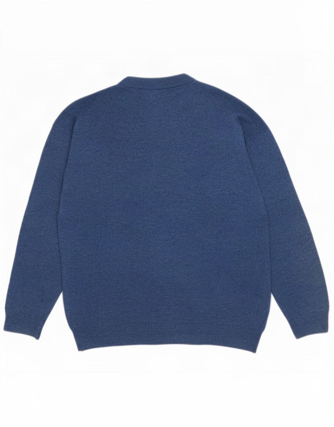 Weekend Homme Pull Col Rond Bleu Moyen Argyle/Diamant Laine