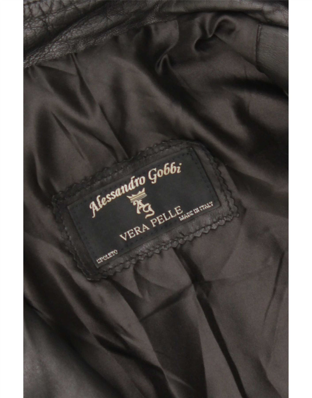 Veste en cuir femme vintage UK 14 Cuir noir moyen