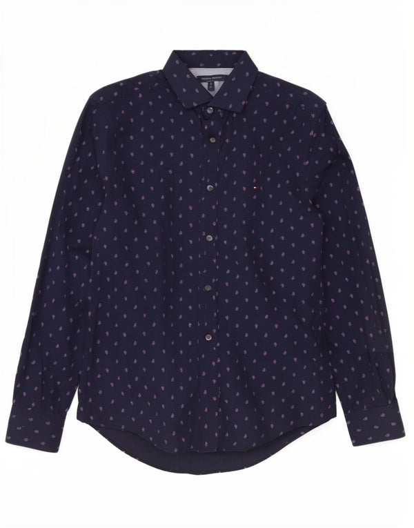 Tommy Hilfiger Chemise Homme Bleu Marine Moyen Paisley Coton