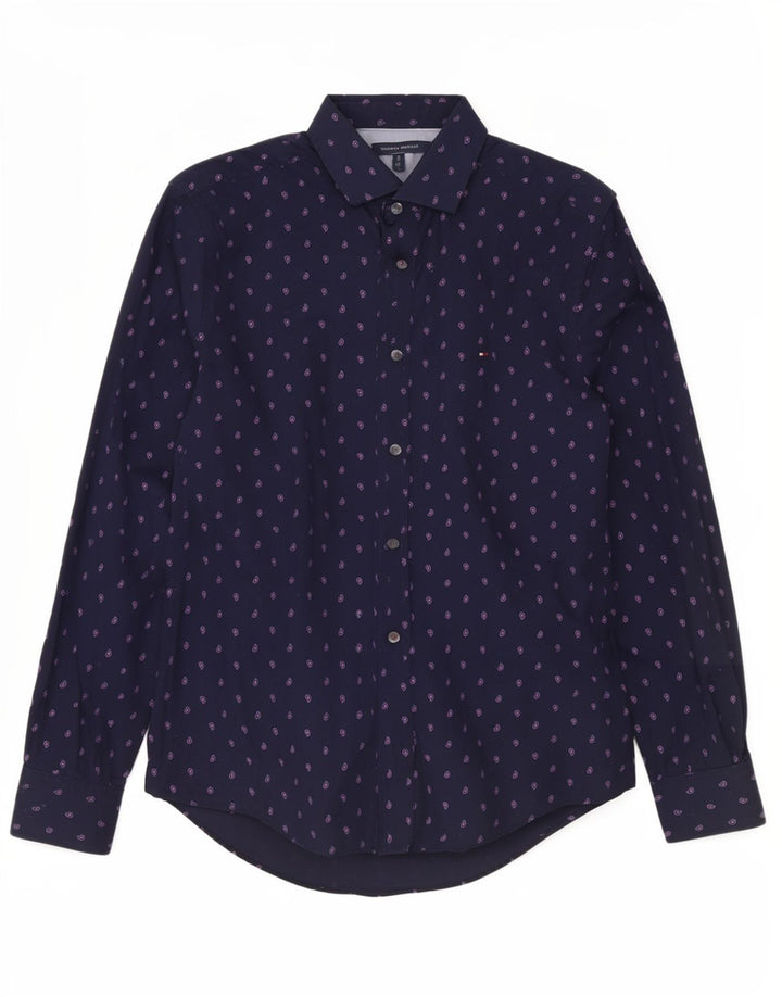 Tommy Hilfiger Chemise Homme Bleu Marine Moyen Paisley Coton