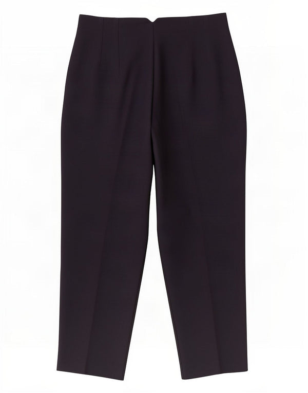 Zara Pantalon décontracté taille haute fuselé pour femme Large W30 L26 Bleu marine