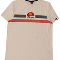 ELLESSE T-Shirt Graphique Homme Blanc Moyen Coton