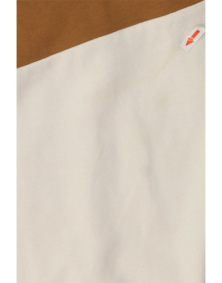 Zara Pull-over pour hommes en coton color block blanc petit