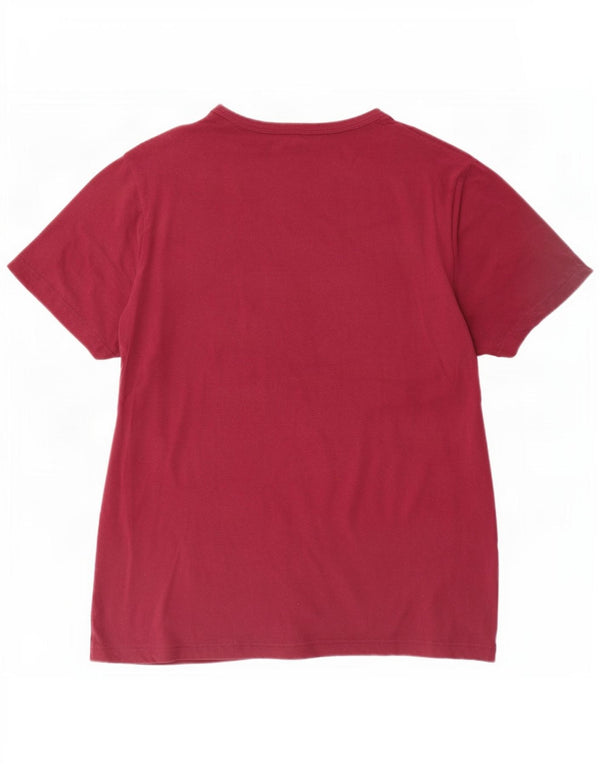 Lyle & Scott T-shirt pour femme UK 20 2XL Coton bordeaux