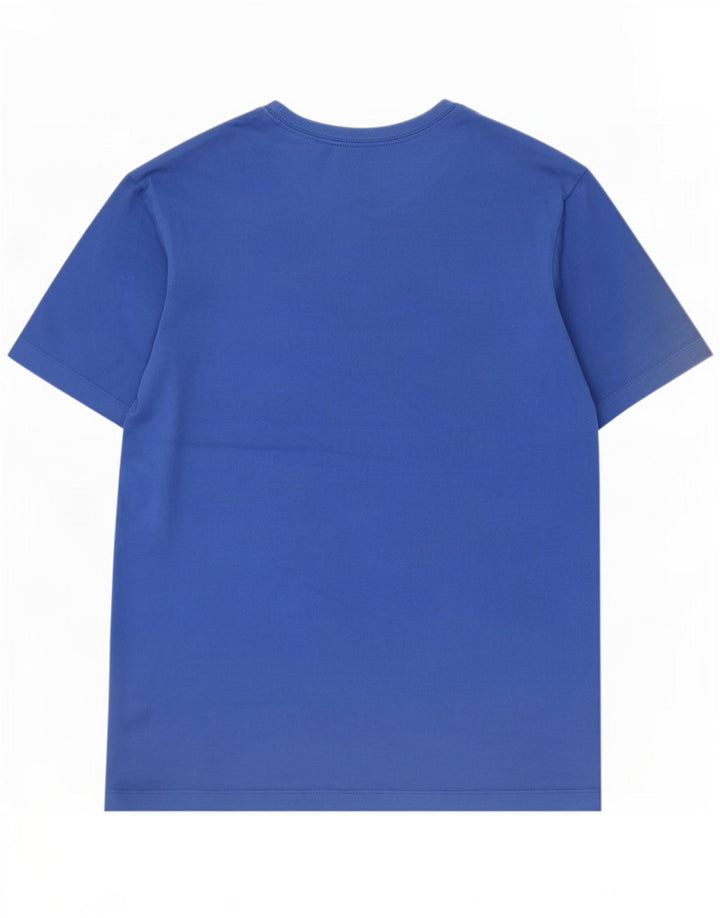 Nike Homme Dri Fit T-Shirt Haut Bleu Moyen Coton