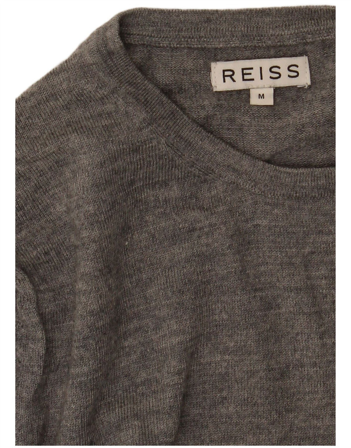 Reiss Pull Col Rond Homme Gris Moyen Moucheté