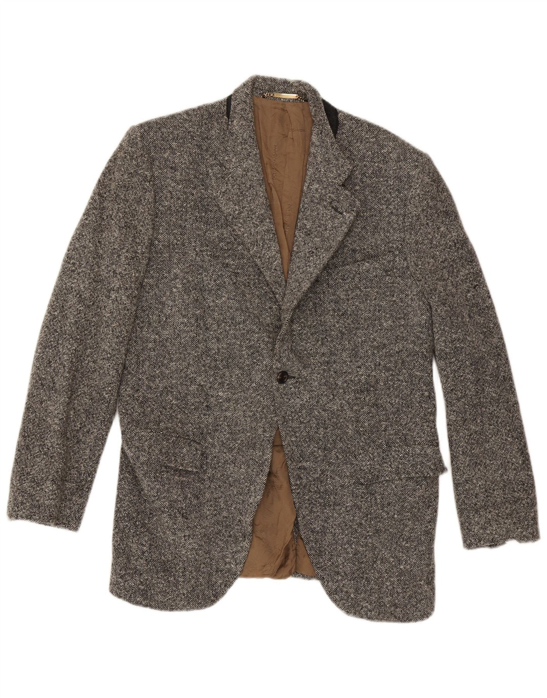 Dolce & Gabbana Veste Blazer 1 Bouton Homme IT 52 XL Laine Mouchetée Grise