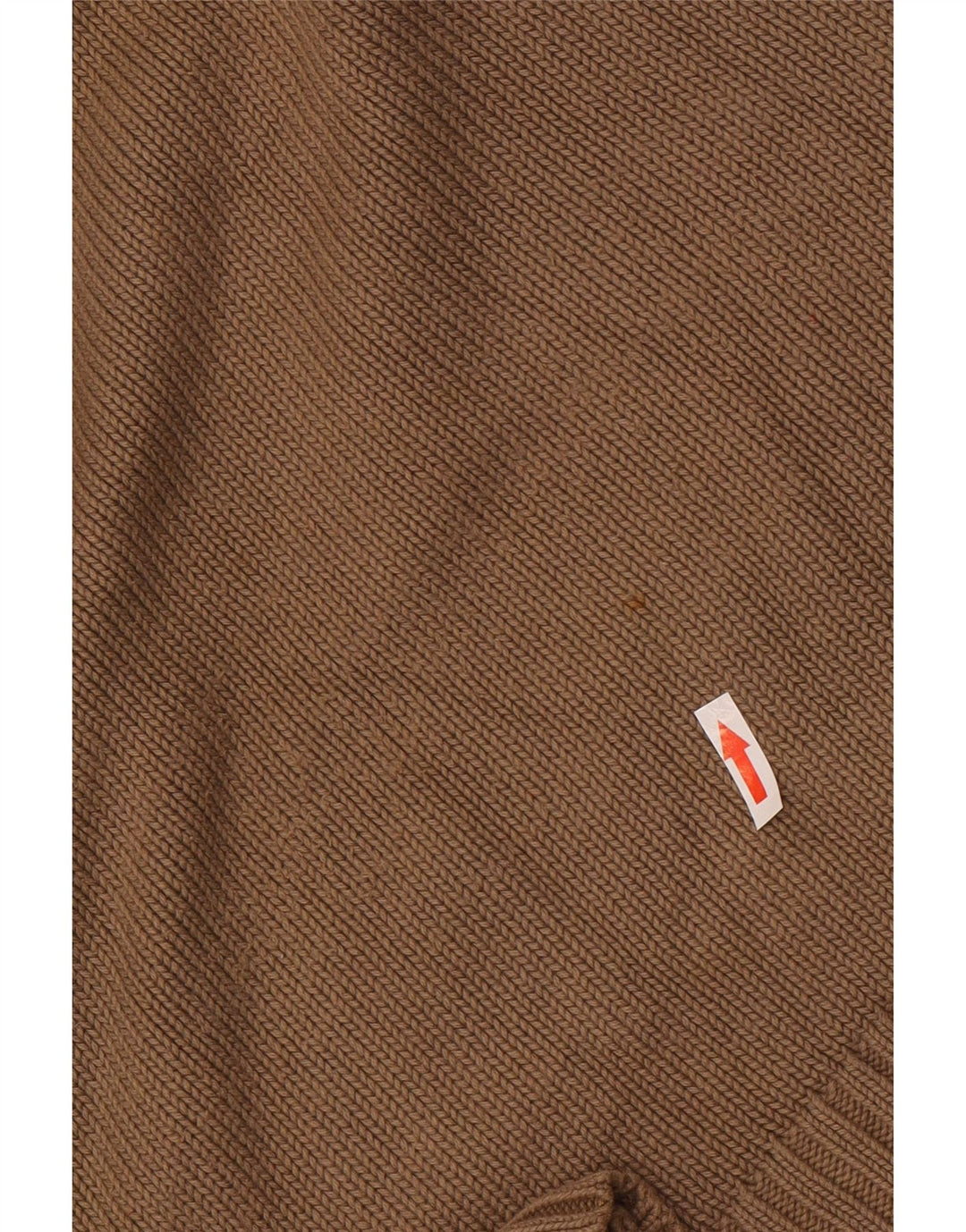 Zara Pull Col V Homme Marron Moyen Coton