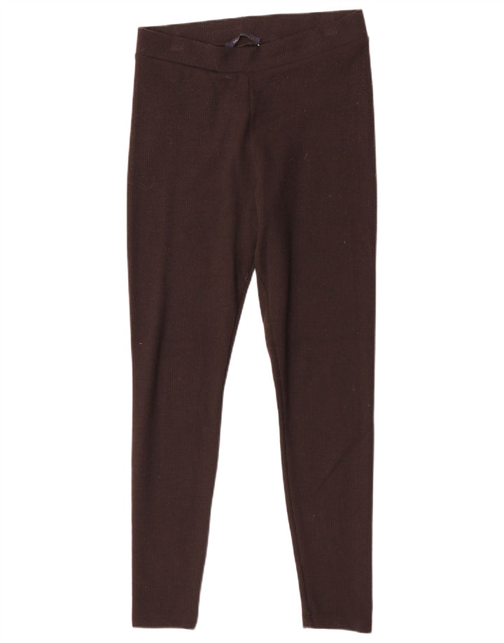 Marks & Spencer Leggings réguliers pour femmes UK 12 Polyester marron moyen