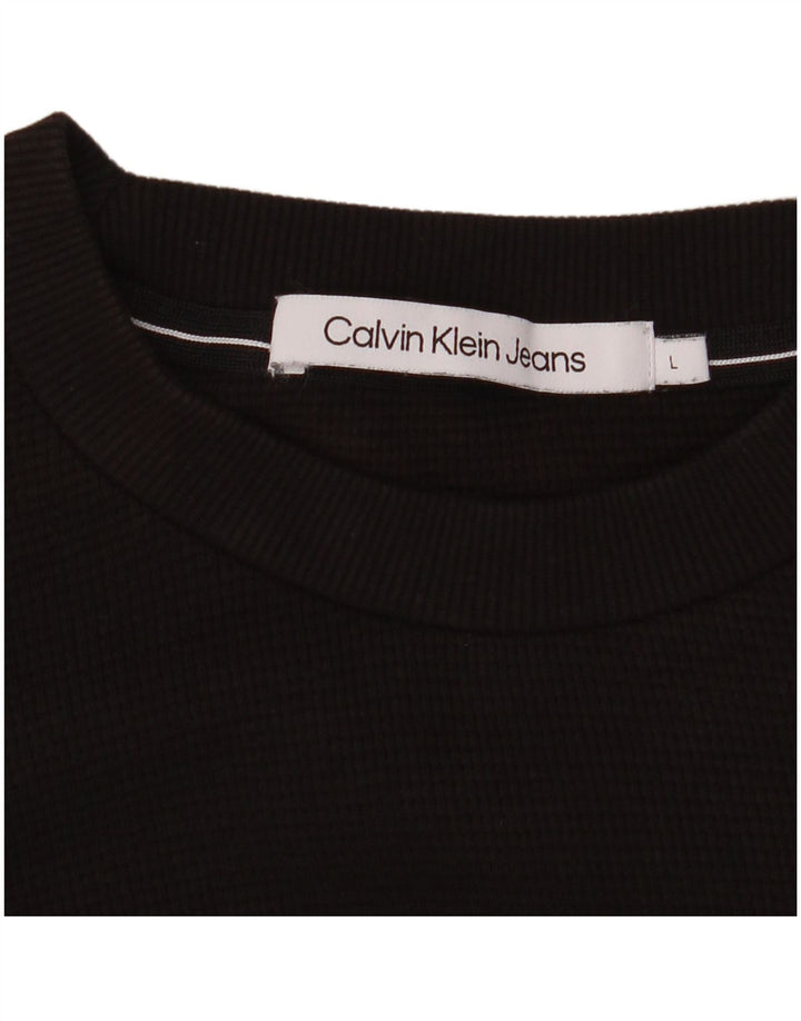 Calvin Klein Jeans Haut à manches longues pour homme Marron Taille L
