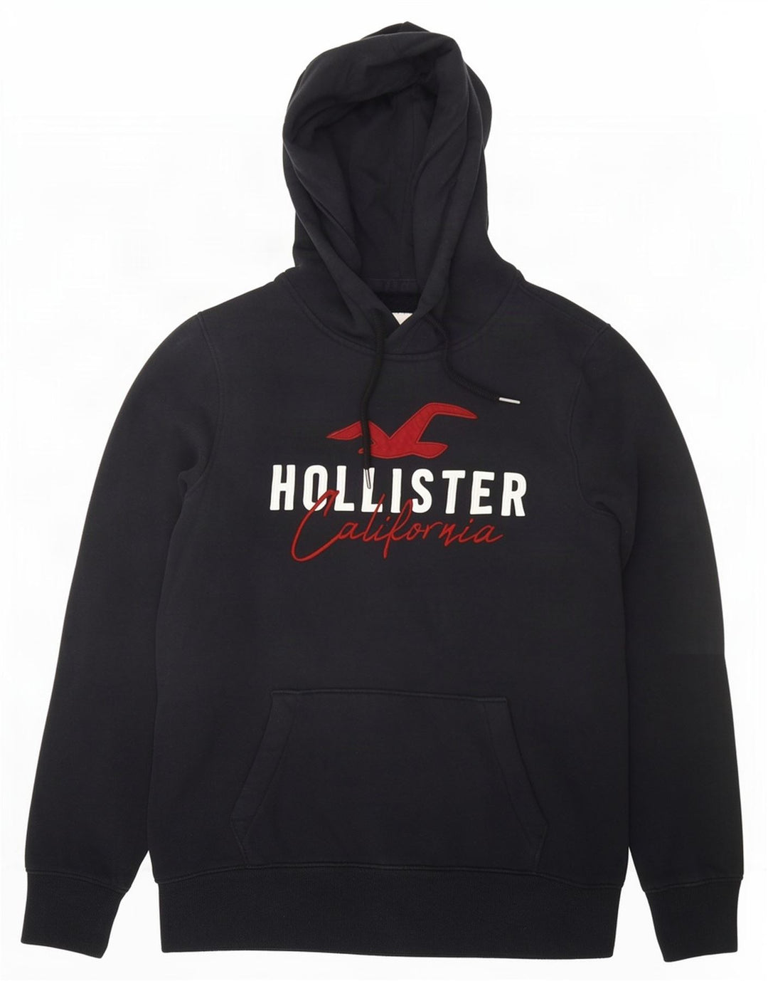 Hollister Pull à capuche graphique pour homme Petit Noir