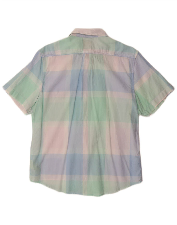 LEE Chemise à Manches Courtes Homme Coupe Regular Coton à Carreaux Multicolore Moyen