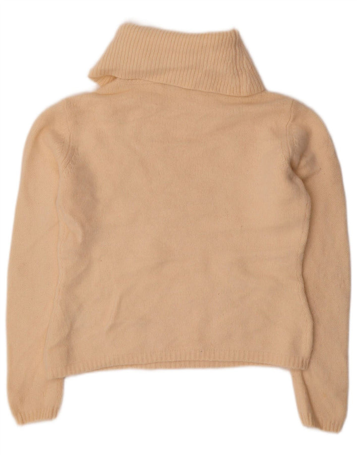 Marks & Spencer Pull col roulé pour femme UK 12 Beige moyen floral