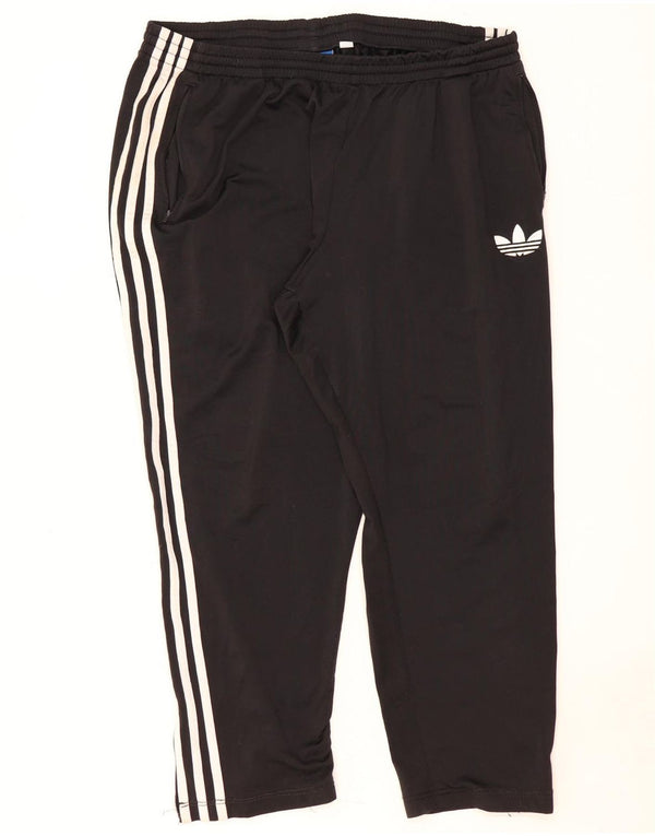 Adidas Pantalon de survêtement pour femme UK 18 XL Noir Polyester