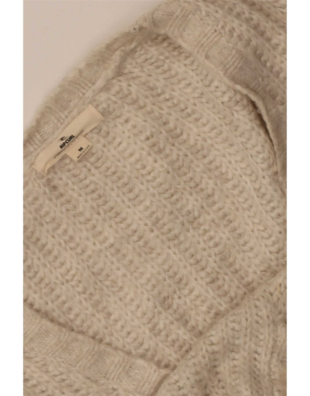 Rip Curl Cardigan surdimensionné pour femme UK 14 Beige moyen