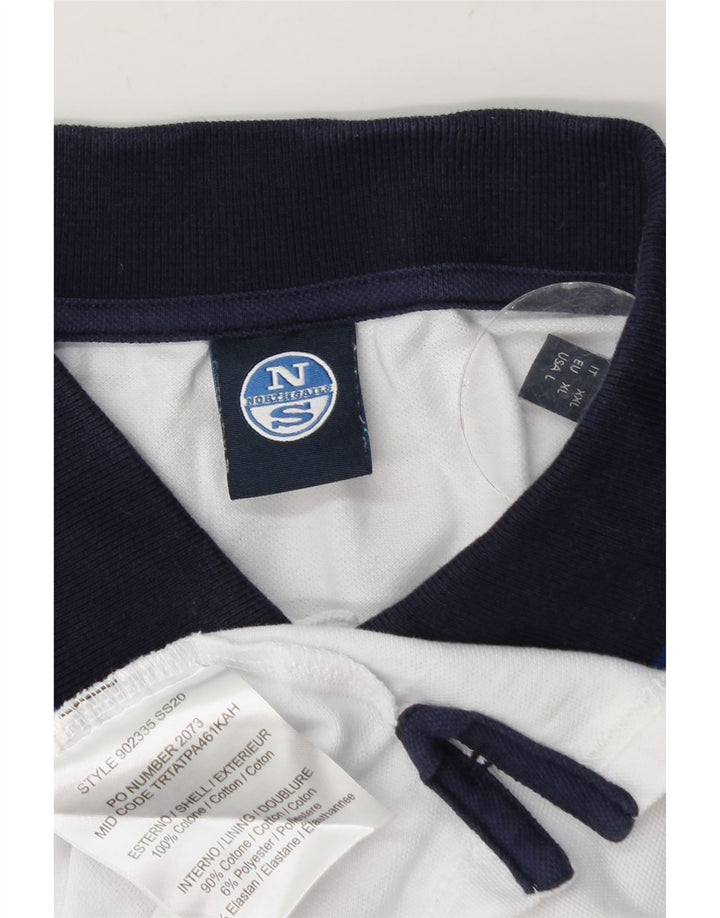 North Sails Polo Rugby Homme XL Blanc Coton