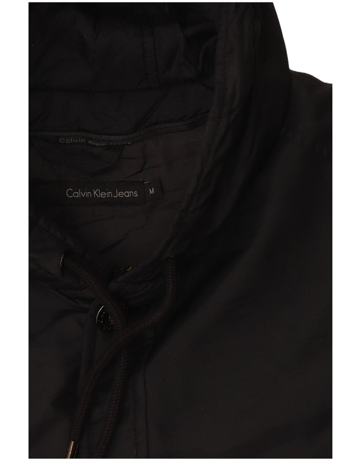 Calvin Klein Veste rembourrée à capuche pour homme UK 38 Noir moyen