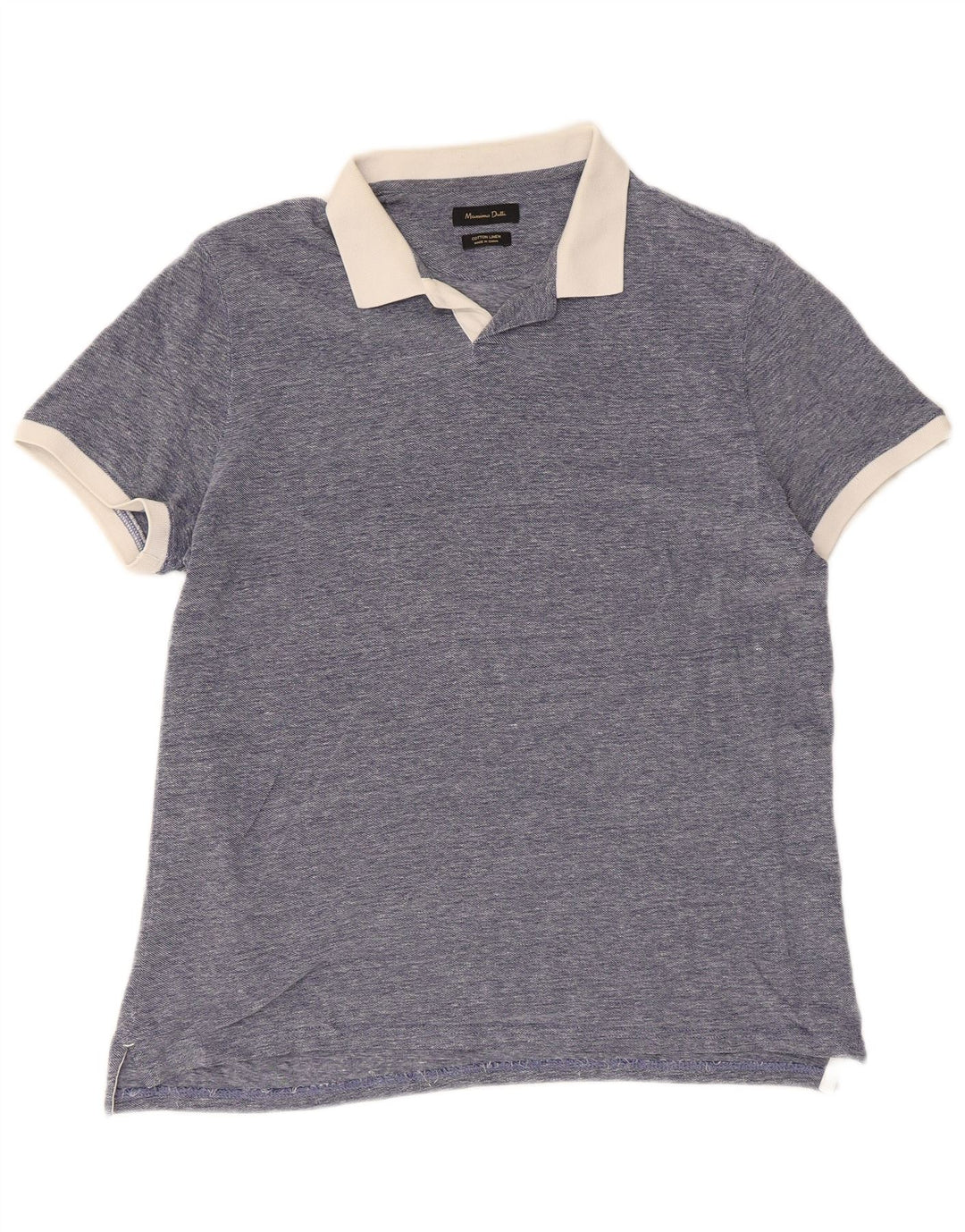 Massimo Dutti Polo Rugby Homme Grand Bleu Coton