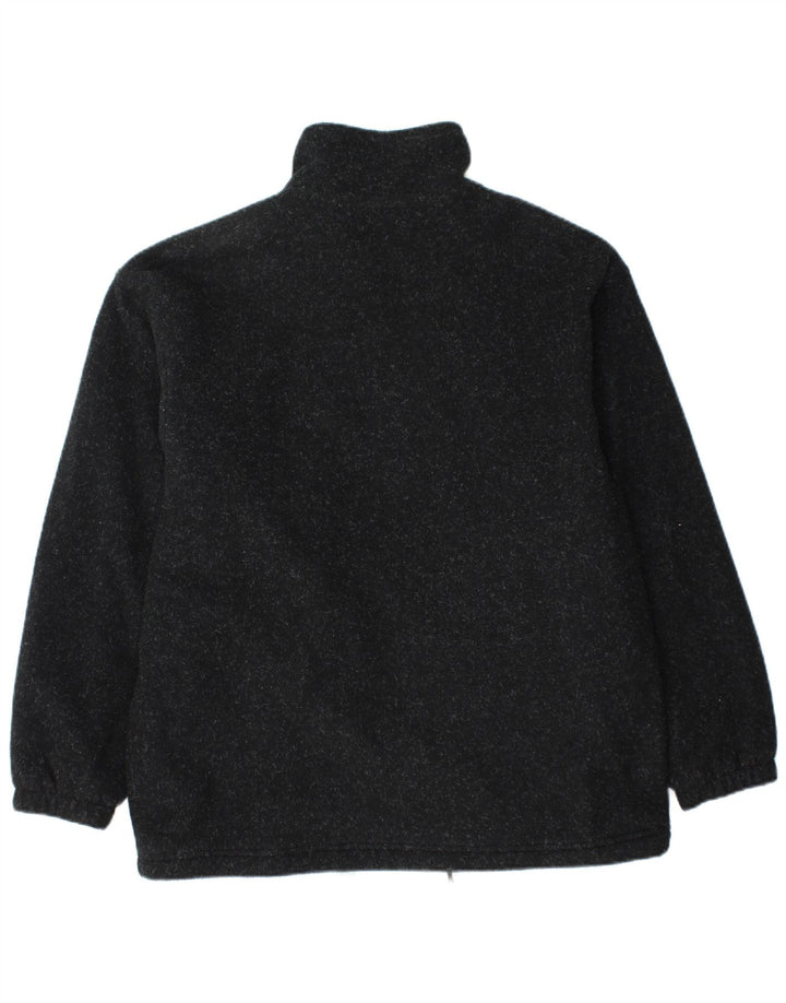 CRANE Veste polaire coupe ample pour homme UK 36 Petit polyester moucheté noir