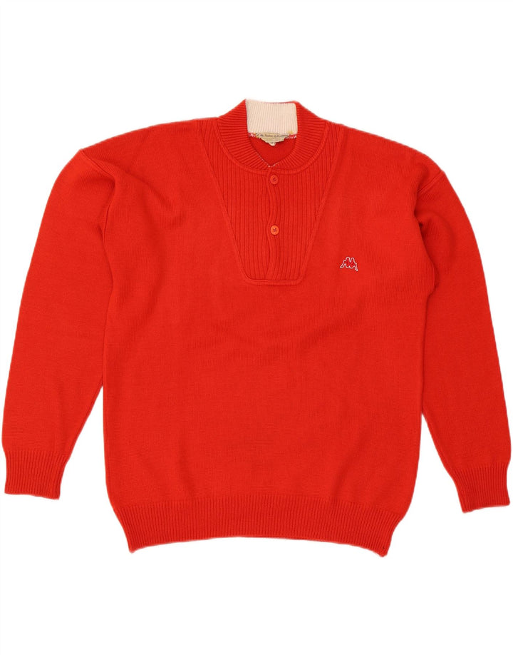 Kappa Pull col rond homme IT 48 laine rouge moyen