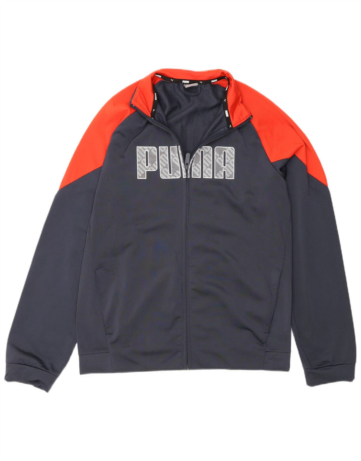 Puma Veste de Survêtement Graphique Garçon 15-16 ans Gris Colorblock