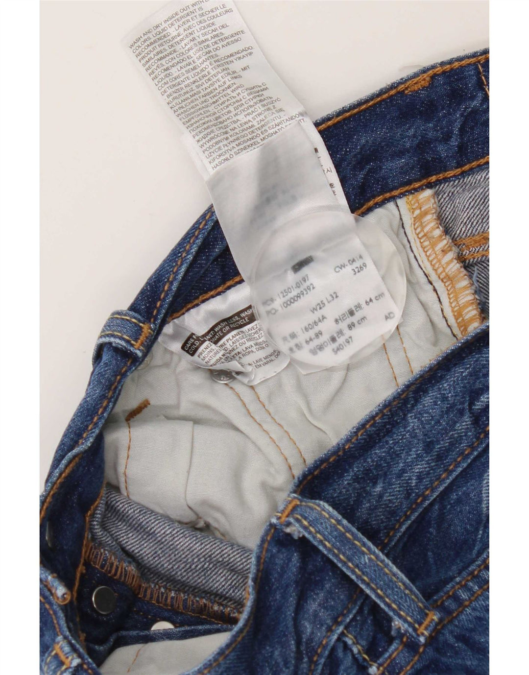 Levi's Jean Droit 501 Femme Bleu W25 L27 Coton