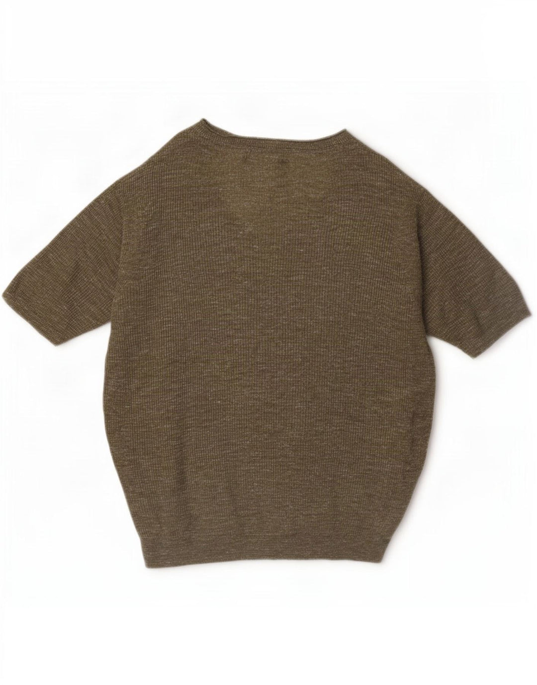 Marks & Spencer Pull col en V pour femme UK 14 Vert moyen