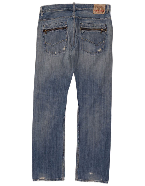 Tommy Hilfiger Jean droit Ryder Zip homme W34 L34 bleu coton