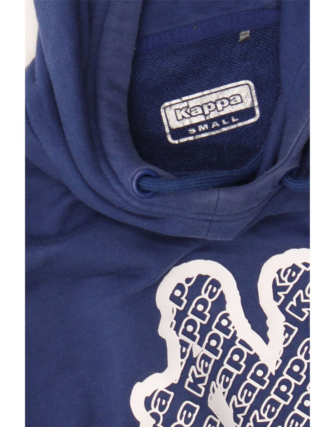 Kappa Pull à Capuche Graphique Homme Petit Bleu Colorblock