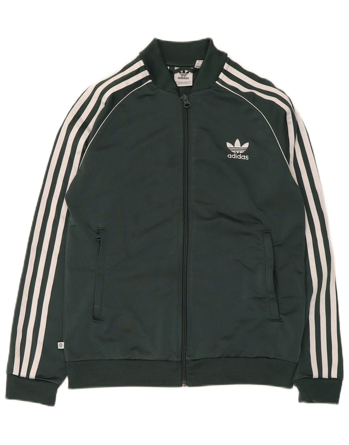 Adidas Veste de Survêtement Garçon 11-12 ans Vert Polyester