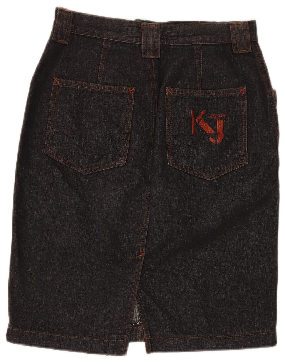 Krizia Femme Jupe En Jean W36 Large Gris Coton