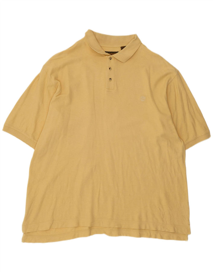 TIMBERLAND Polo Weathergear Homme 2XL Jaune Coton