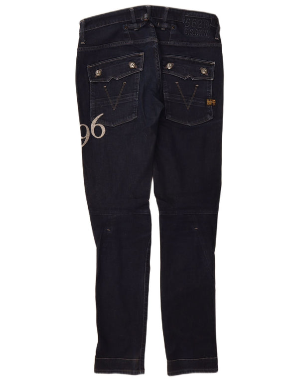 G-Star Femme Graphic Tapered Jeans W29 L32 Bleu Marine Coton