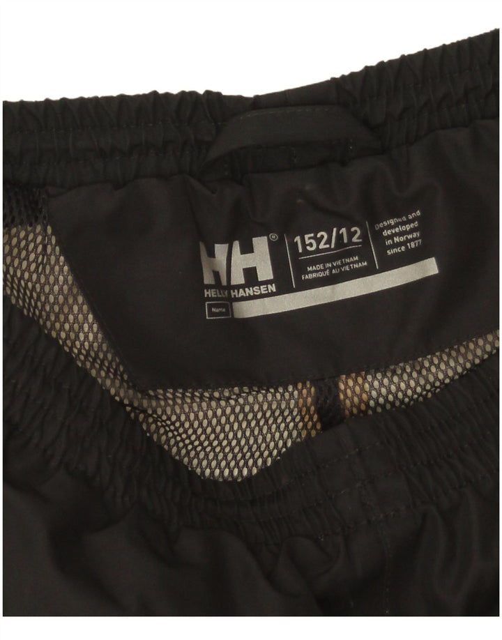 Helly Hansen Pantalon coupe-vent garçon 11-12 ans Noir Polyester