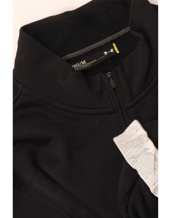 Under Armour Sweat-Shirt Zip Neck Homme Noir Moyen Polyester