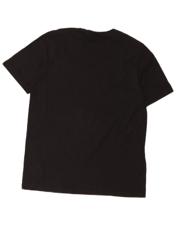 Adidas T-shirt graphique pour hommes, grand, en coton noir