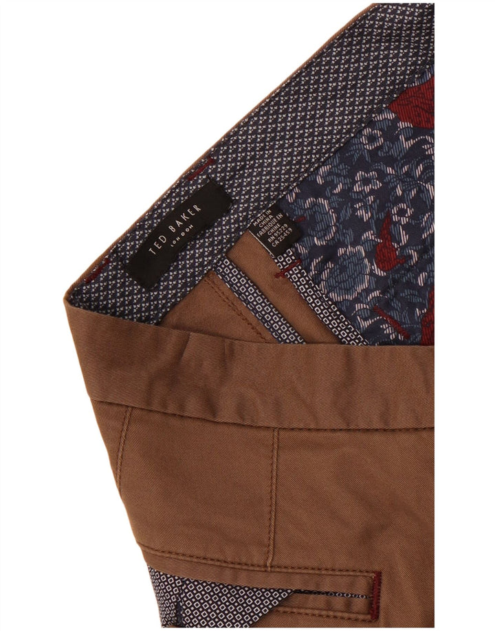 Ted Baker Pantalon Chino Droit Homme W38 L32 Marron
