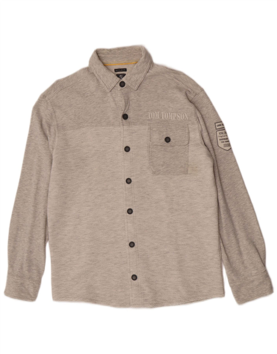 Tom Tompson Chemise Homme Gris Moyen
