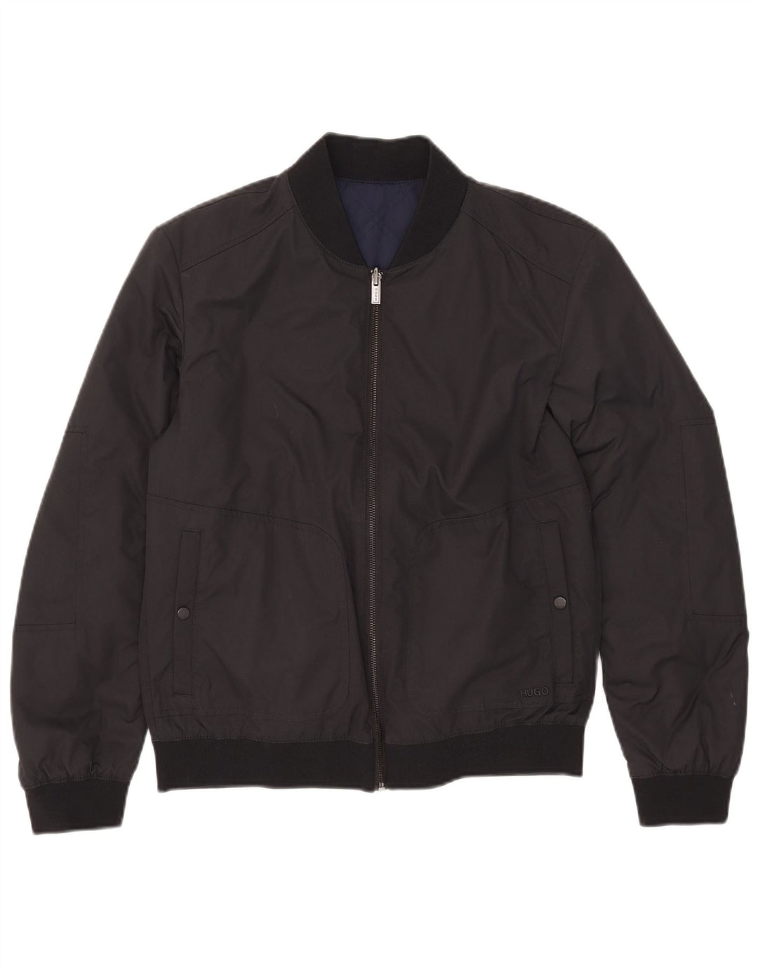Hugo Boss Veste réversible pour homme UK 36 Small Noir Polyamide