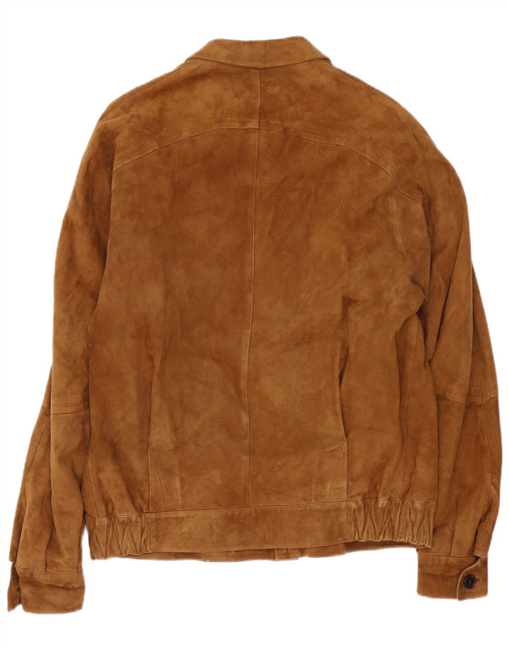 VINTAGE Veste en daim homme UK 38 Beige moyen