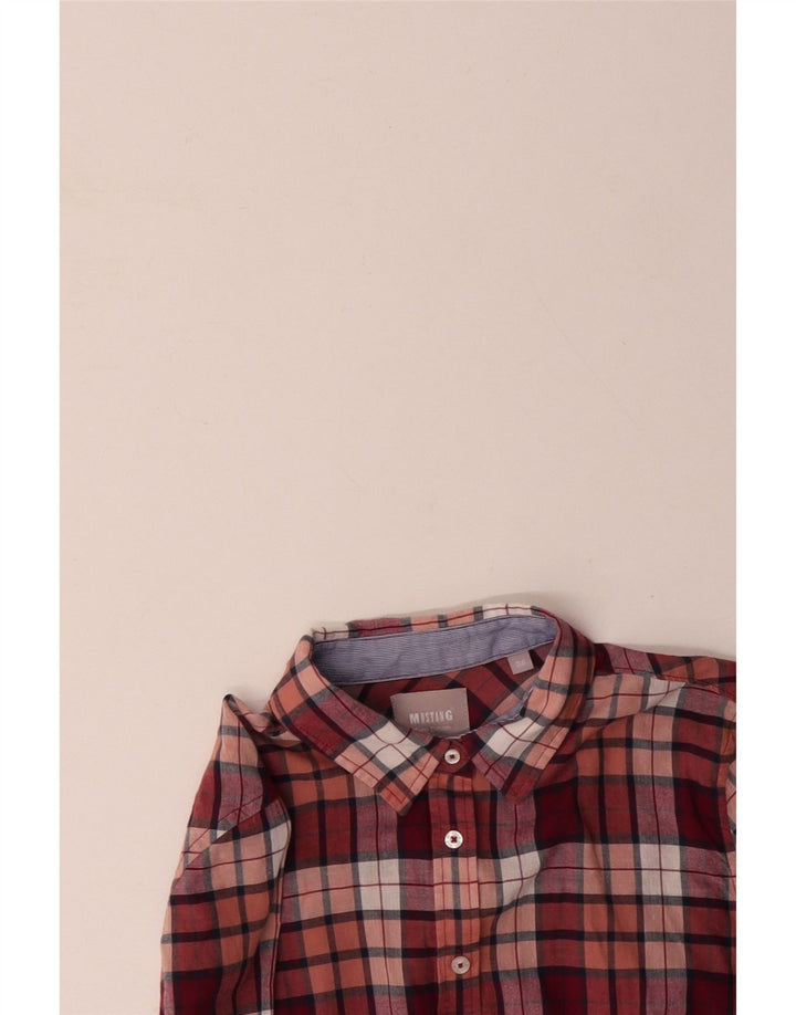 MUSTANG Chemise Femme EU 36 Petit Carreau Rose Coton